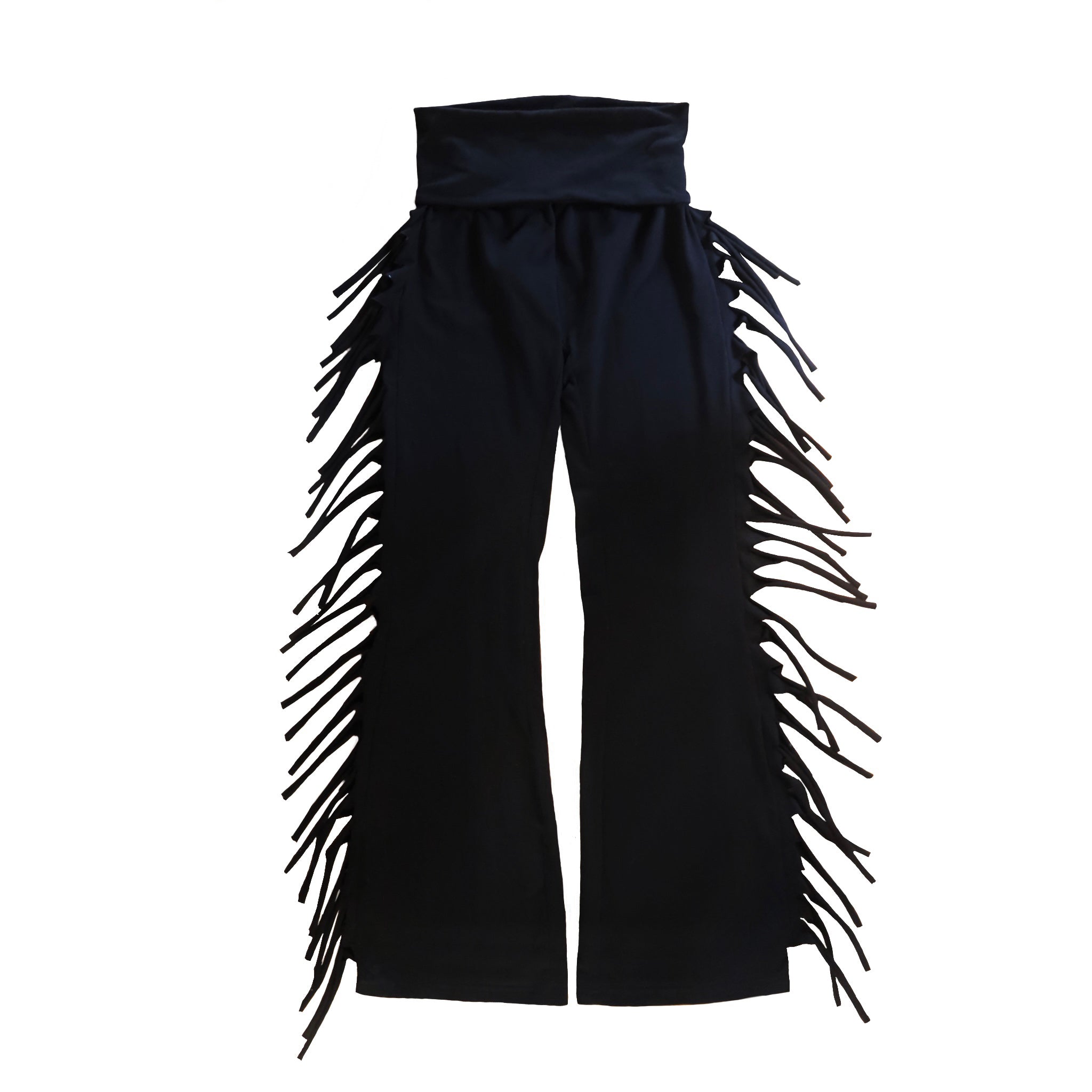 Black Fringe Cotton Pant – vaneta1996.com